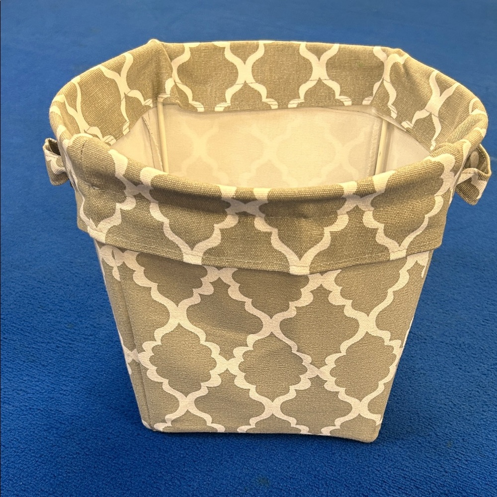 Pottery Barn Kids Tan and White Basket
